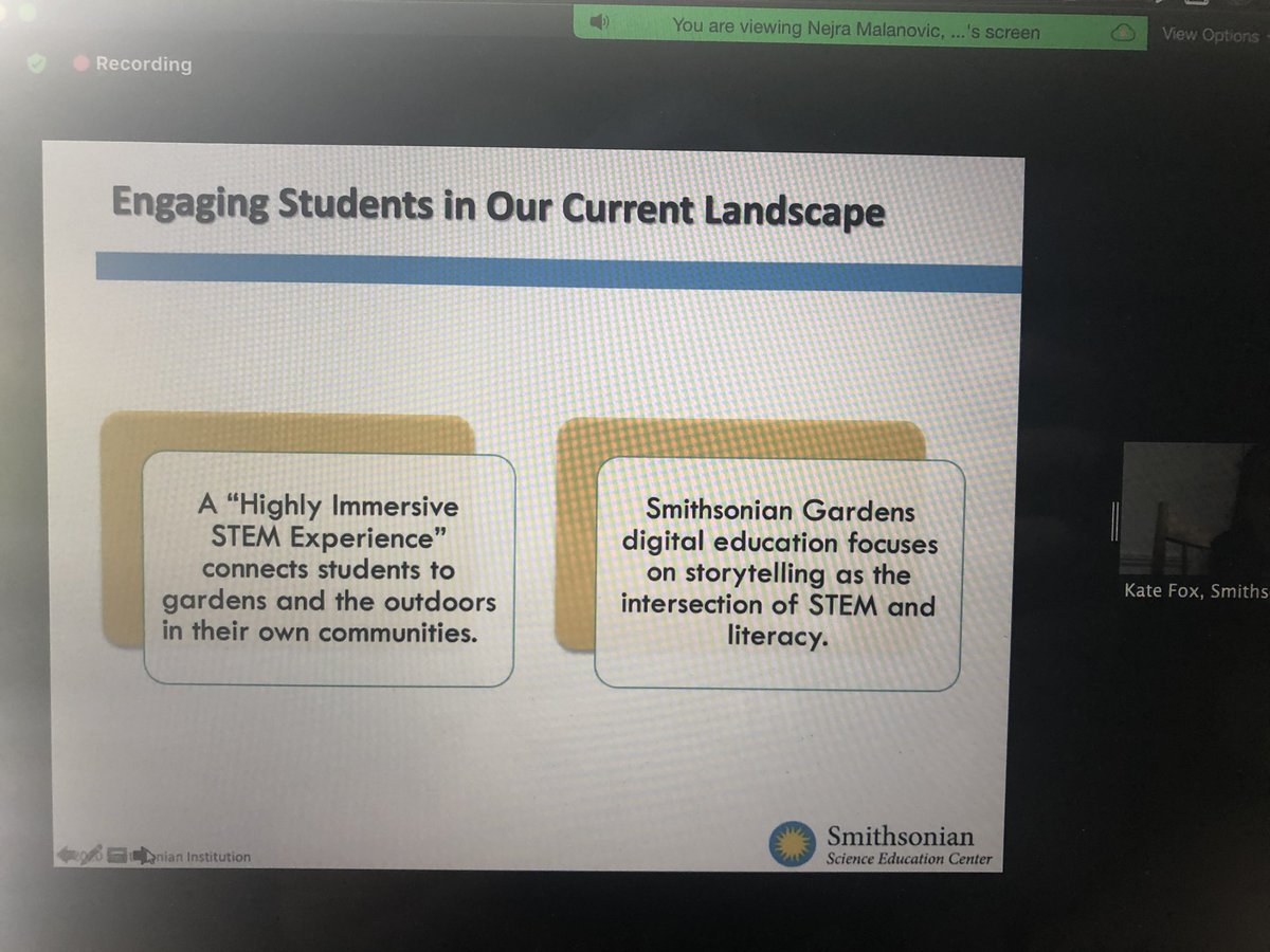 richbacolor's tweet image. @SIGardens Kate Fox presenting resources for using gardens as fully integrated learning spaces. 🌱💚 #smithsonianapi @SmithsonianScie #science #community #literacy @shahburnspark @CoertAmbrosino