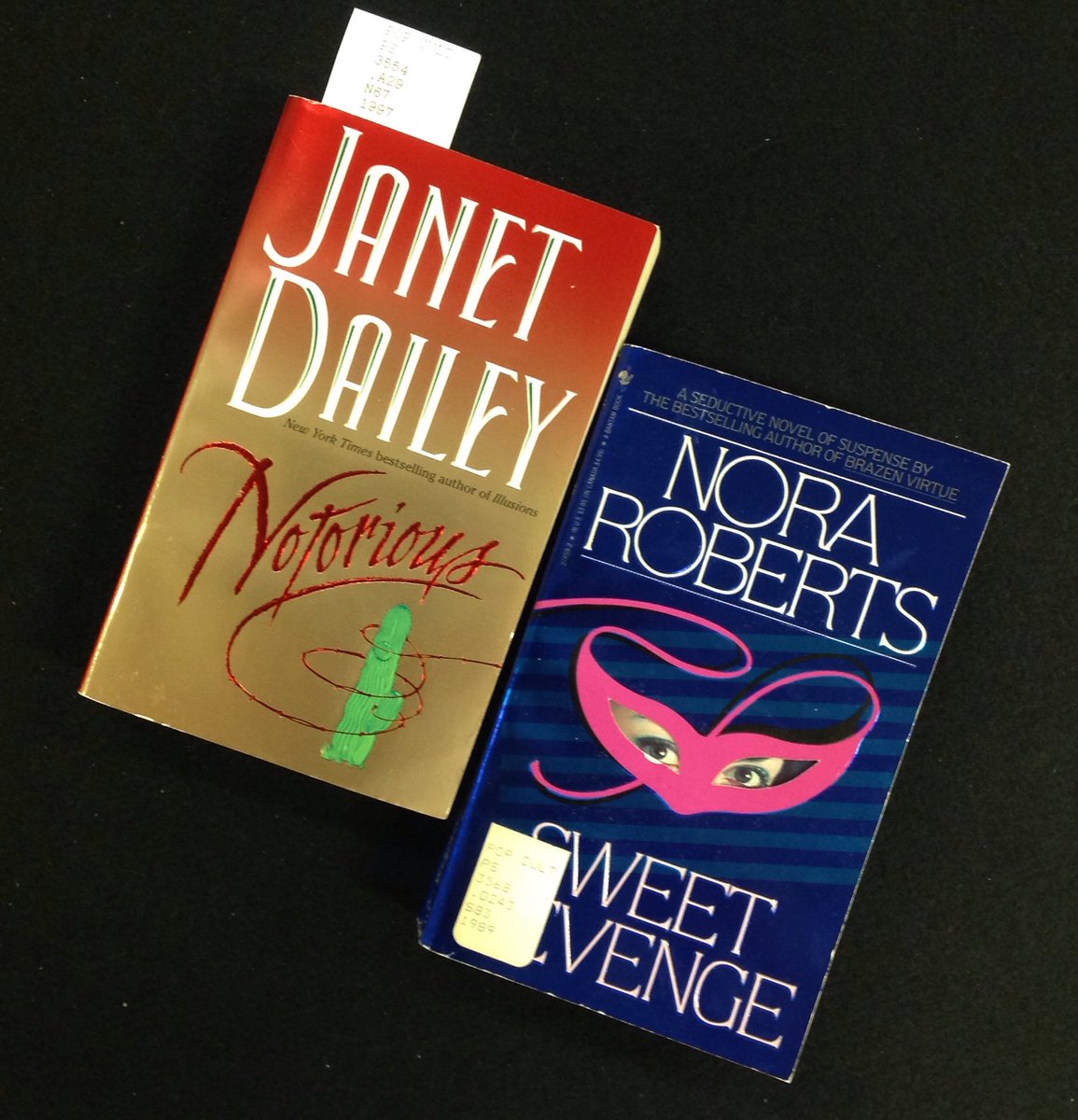 Dailey and Roberts of course became inextricably linked in  #RomanceHistory when Dailey was discovered to have copied large portions of Roberts' Sweet Revenge in her 1997 book Notorious.