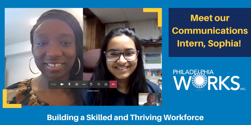 Philaworks's tweet image. We are @Philaworks proud to have our communications intern, Sophia an upcoming freshman at @Penn, here with us to communicate with our stakeholders more effectively this summer!   

Thank you, Sophia, for your hard work! 
#PASummerInterns #InternsofPA2020 @PALaborIndustry @PYNinc