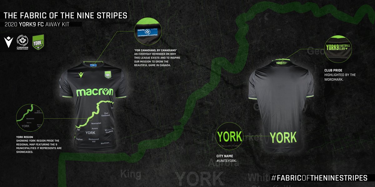 York United FC (@yorkutdfc) on Twitter photo Our new 2020 Away Jersey. The Fabric of the Nine Stripes.
#UniteYork | #TakeTheCrown Our new 2020 Away Jersey. The Fabric of the Nine Stripes.
#UniteYork | #TakeTheCrown