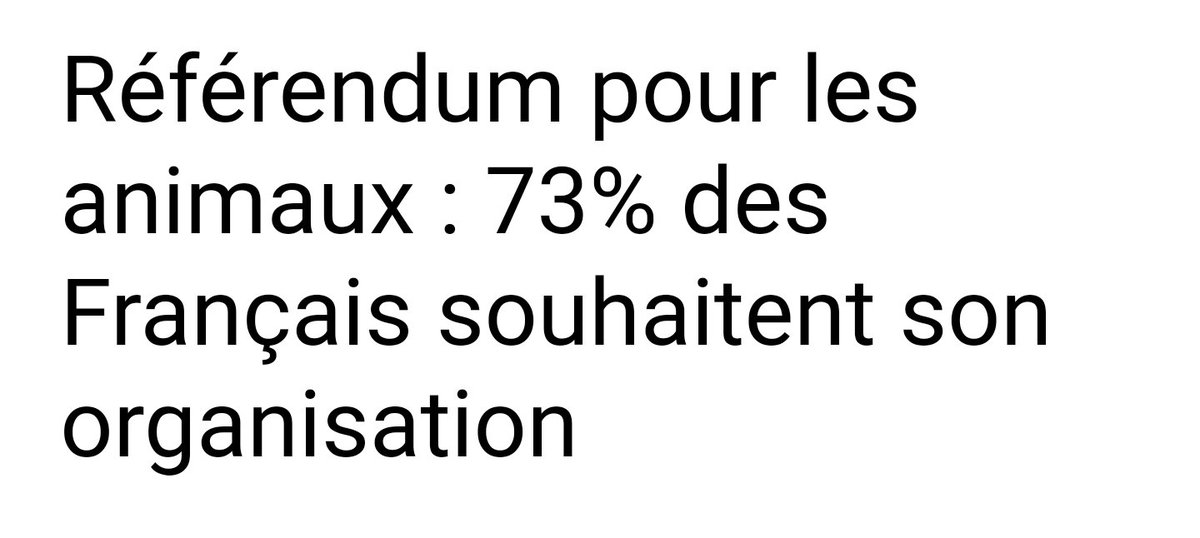 AVA__France's tweet photo. 🗳 Une grande majorité de Français souhaite l'organisation  du #ReferendumAnimaux.

📰 Article à lire ici : https://t.co/HzHFESa0uI https://t.co/ddaojIGe1B