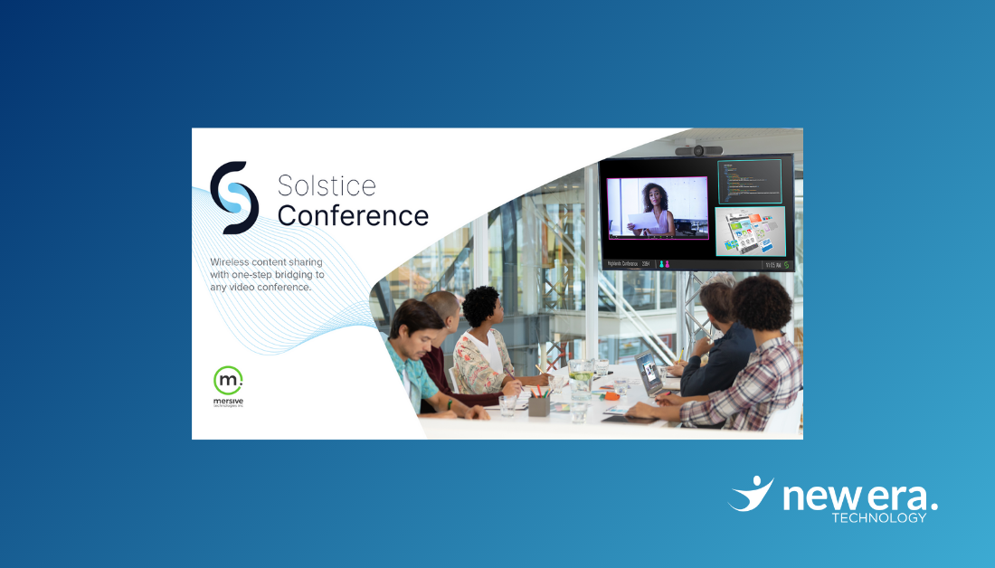 NewEraTech_US's tweet photo. Looking for a touchless video conferencing system? Contact New Era Technology today to learn more about Solstice Conference at https://t.co/F6dskuyFQa. https://t.co/zsTBoIYMun
