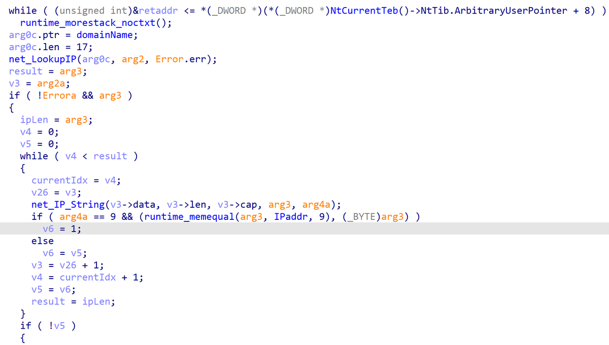 Success! Those orange vars mean that the var may be uninitialized. While it seems like a problem, it's actually very helpful. Return values in Go are basically "uninitialized arguments". (8/11)