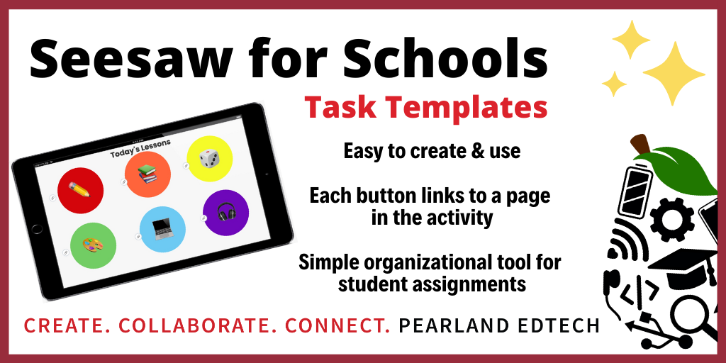 PearaStories's tweet photo. Task templates, like this one by @Sophiagsteach, are excellent ways to organize assignments in @Seesaw for Schools! 
Take a look and copy this activity into your own library to personalize!

https://t.co/3SZWzbfnYd

#PearlandEdTech #HookedOnEdTech #SeesawSchools https://t.co/dn4p2cxyKw