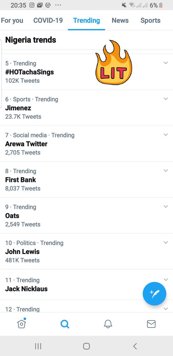 Greycmine's tweet photo. Guess what Titans we are still trending... one tag since morning and we still dey table. Well done guys #HOTachaSings https://t.co/lMtFiFRLqh