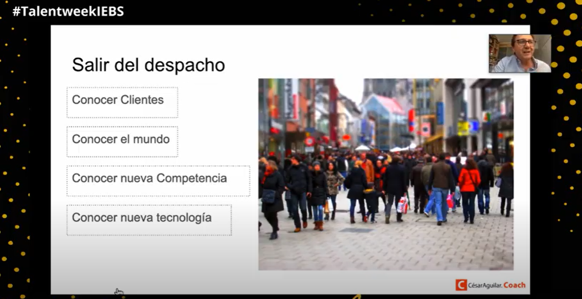 iebschool's tweet photo. "Lean Startup nos enseña la importancia de salir del despacho y conocer a nuestros clientes" César Aguilar nos deja una de las claves para dar un mejor servicio o producto #talentweekIEBS https://t.co/bdh06ea4uf