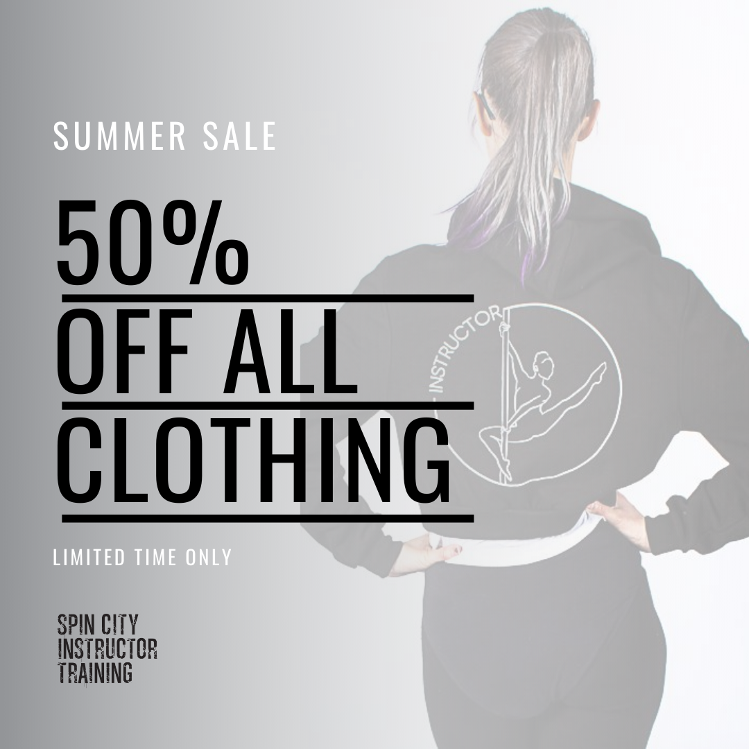teamspincity's tweet photo. SUMMER SALE 😱 50% off ALL clothing 🙌 Go go go! Limited time only.... 
https://t.co/2ASfoIDzbw https://t.co/WQ9tOoldUs