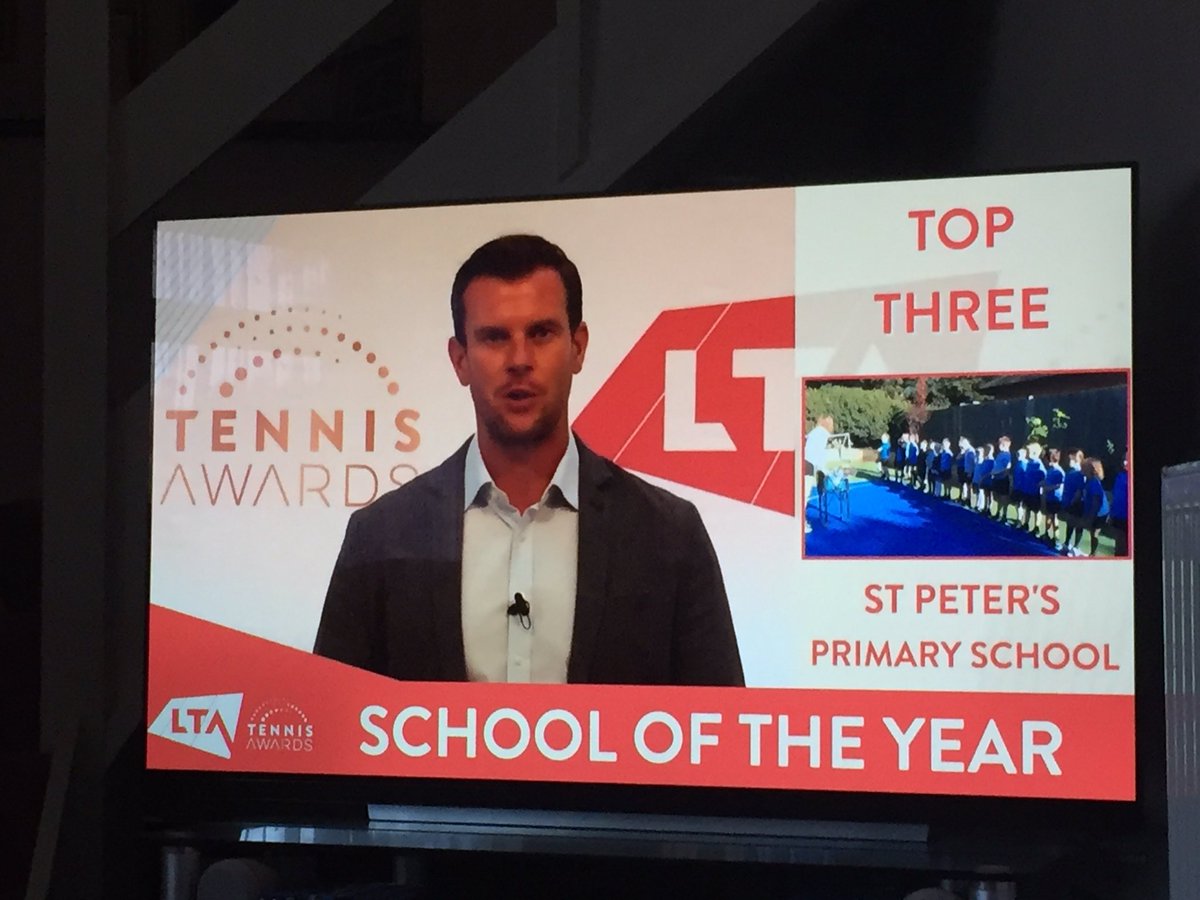 OMG what a night, we have another Kent nomination in the top 3.  Congratulations to St. Peter’s Primary School, Aylesford 👏👏👏#LTAawards @lta @kentlta #LTA
