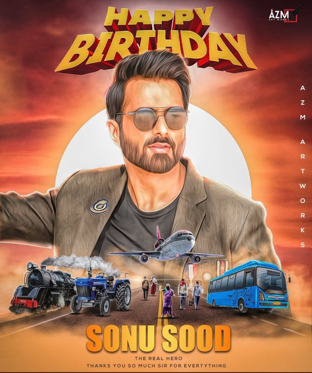 Many many happy returns of the day
<a href="/SonuSood/">sonu sood</a> Ji. 🎂🎂💐💐