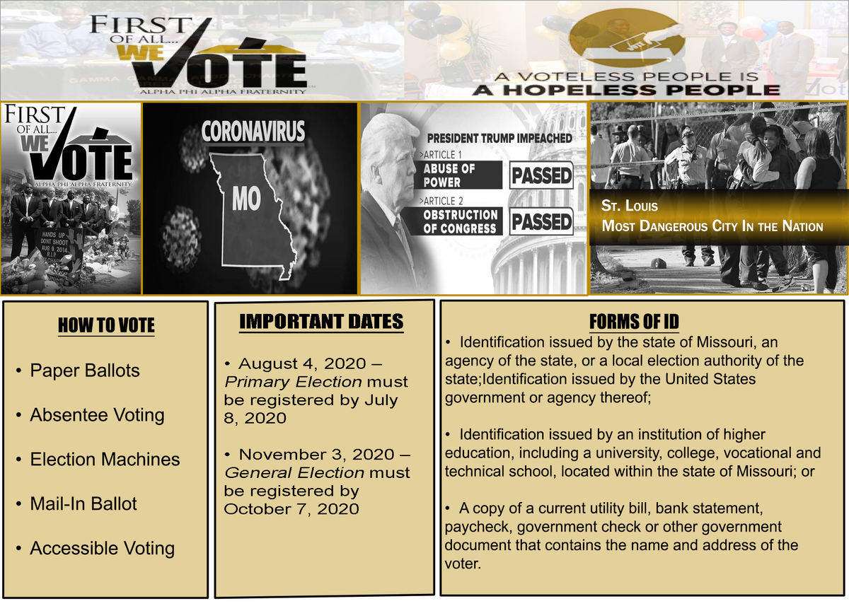 JermellHarris's tweet image. @STLAlphas @akagostl @SLADST1913 @YQ_Foundation 

August 4th is voting day. An important ballot issue, MO Amendment 2 is about Expanding Medicaid...helping to provide health equity. VOTE YES ON 2.

#AVotelessPeopleIsAHopelessPeople #EpsilonLambda