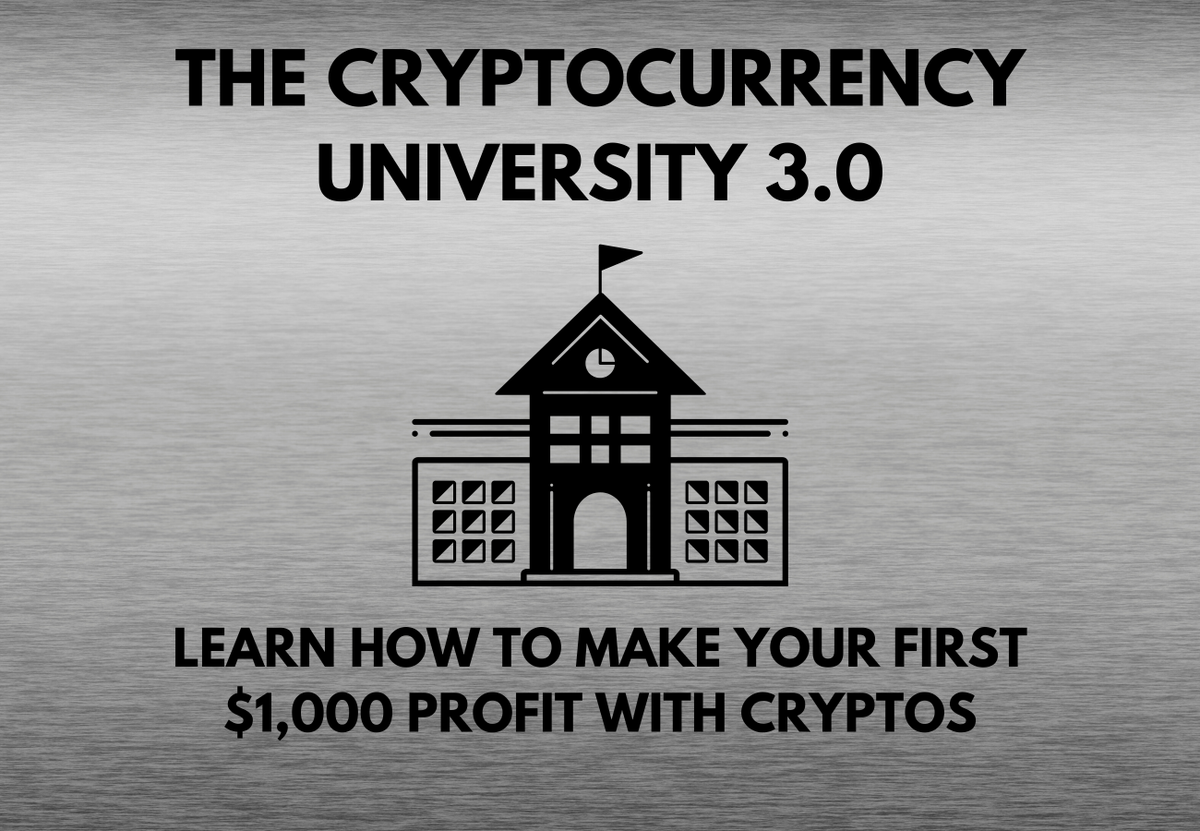 Once you go through the tons of education material inside the University you'll be ready to play the game like the big players.You'll exactly know what you're doing and how to profit with cryptos.And that all with me as your mentor Are you ready? https://www.crypto-university.net/ 