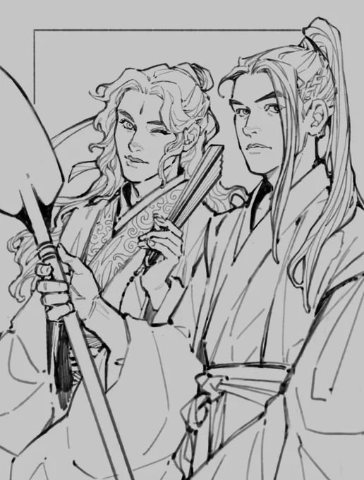 Another WIP ?, but at least the line work is done. #tgcf #beefleaf 
