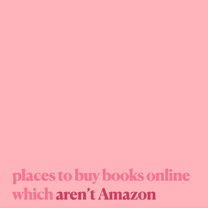places to buy books online which aren’t Amazon