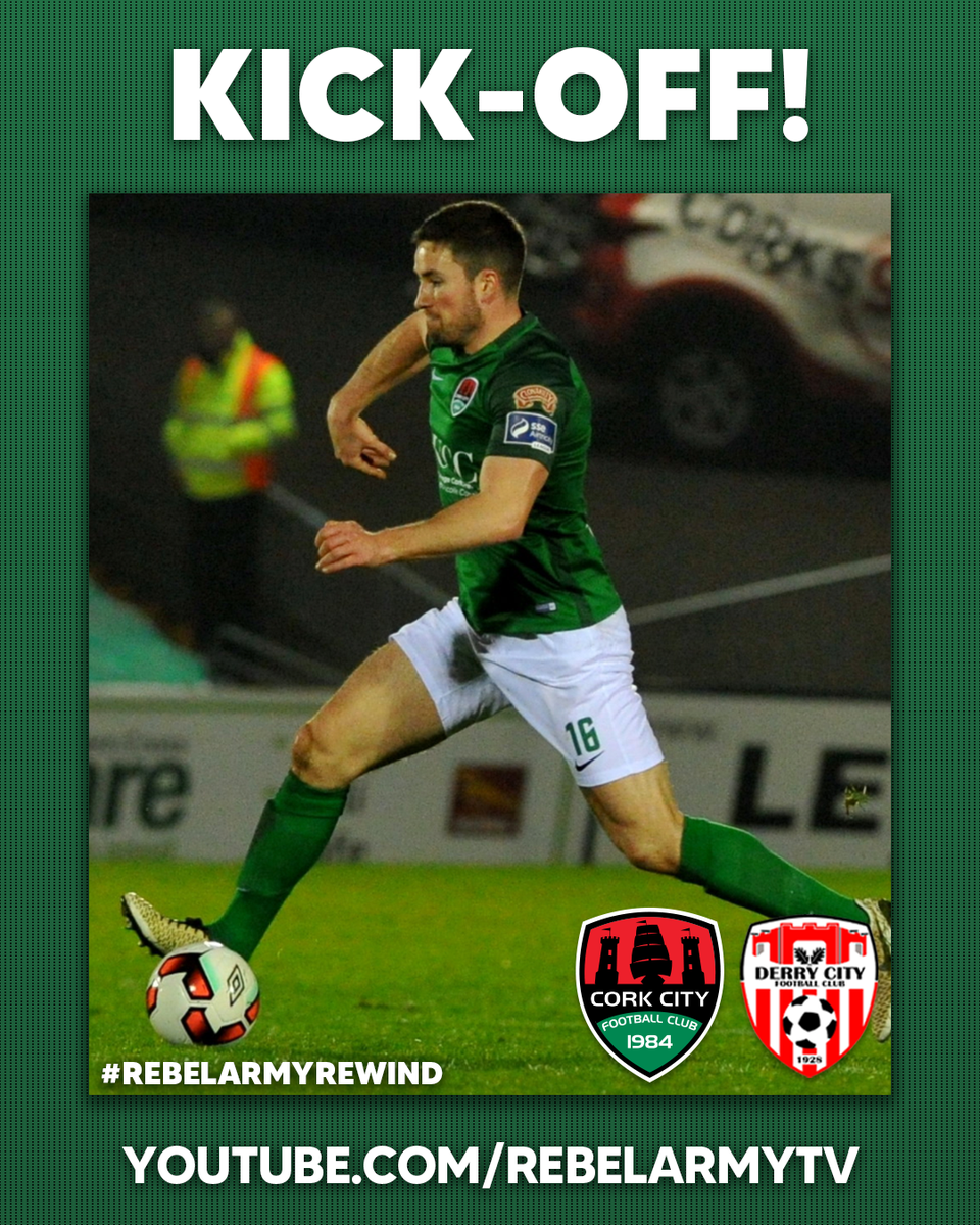 CorkCityFC's tweet photo. KICK-OFF! | Underway in tonight's #RebelArmyRewind match! 

Watch along for free here: https://t.co/nd62SmuquZ

#CCFC84 https://t.co/im1VRzDHTG