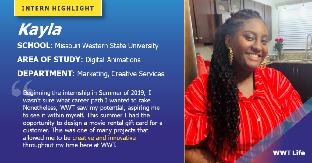 Intern Highlight! Meet Kayla, Digital Animations student. 

#NationalInternDay