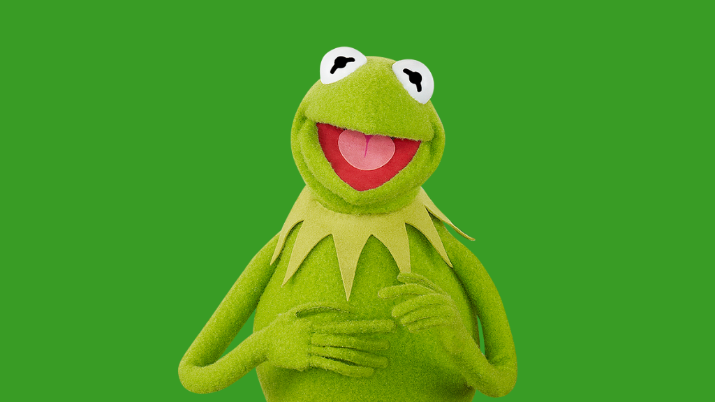 Nền chủ đề Kermit the frog green background thú vị cho điện thoại của bạn
