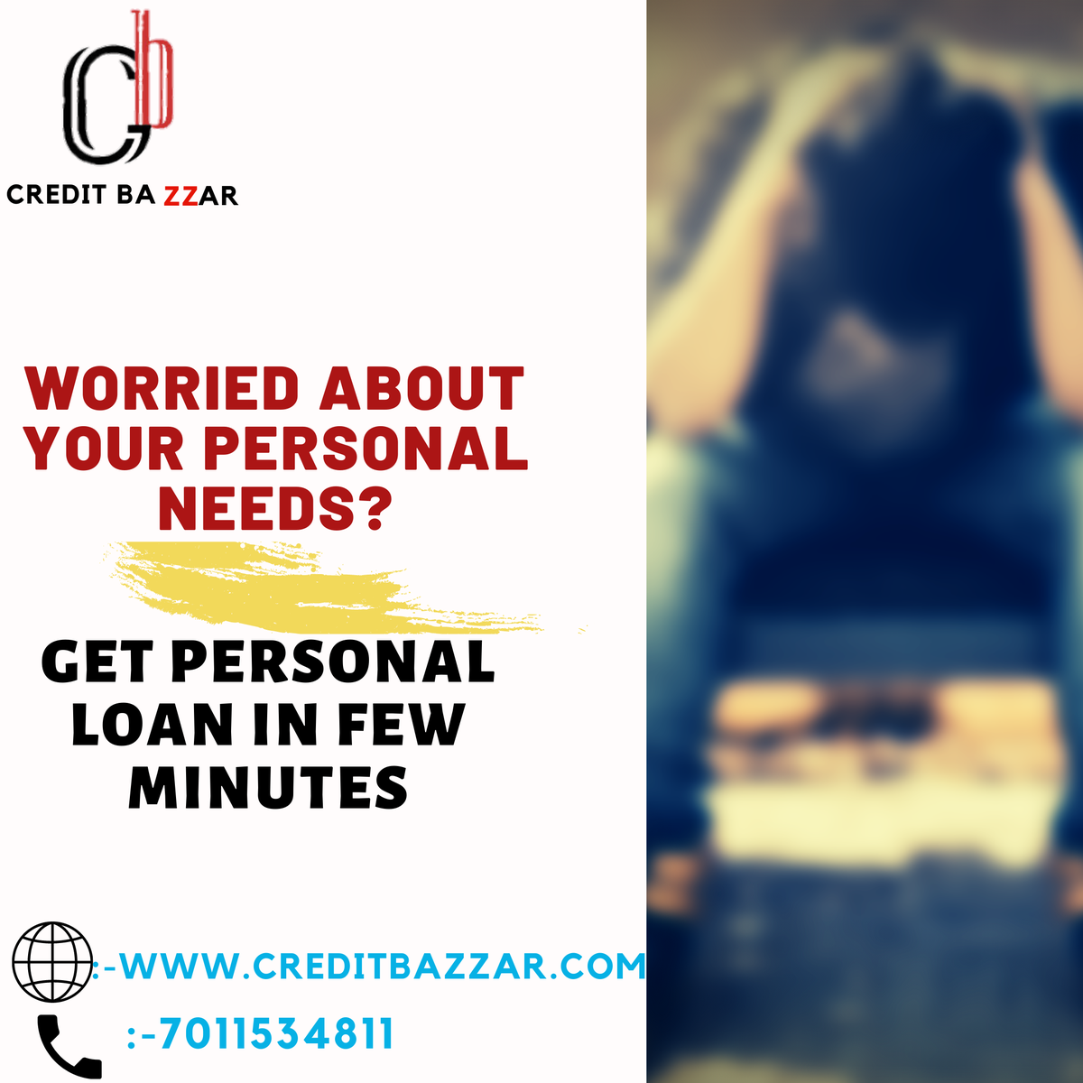 creditbazzar's tweet photo. Worried about your personal needs?
Get instant Loan in few minutes.
Visit Now: https://t.co/GznDHHWlnn
.
.
.
.

#cash #finance #financialservices #loan #money #delhi #quickloans #paydayloans #instantcredit #shorttermloans #quickcash #india #millionaire #salary https://t.co/GrgNkGxqwK