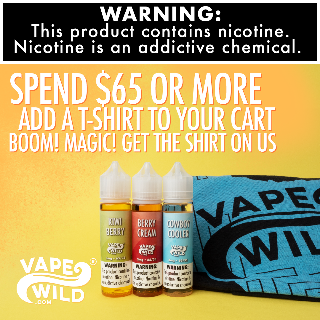 Get a t-shirt with your order of $65 or more!