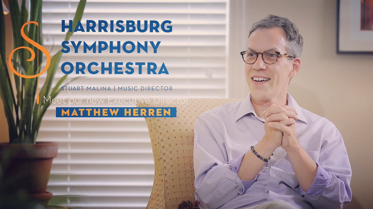 HarrisburgSymph's tweet photo. *REMINDER* Don’t miss this!!

Join Maestro Stuart Malina as he welcomes our new Executive Director, Matthew Herren.

Launching today, Thursday, July 30th, at 6:00 pm, the HSO proudly presents a sneak peek at our new YouTube video series. Link: https://t.co/M5wDct7t1n https://t.co/ZsfbdSZJys