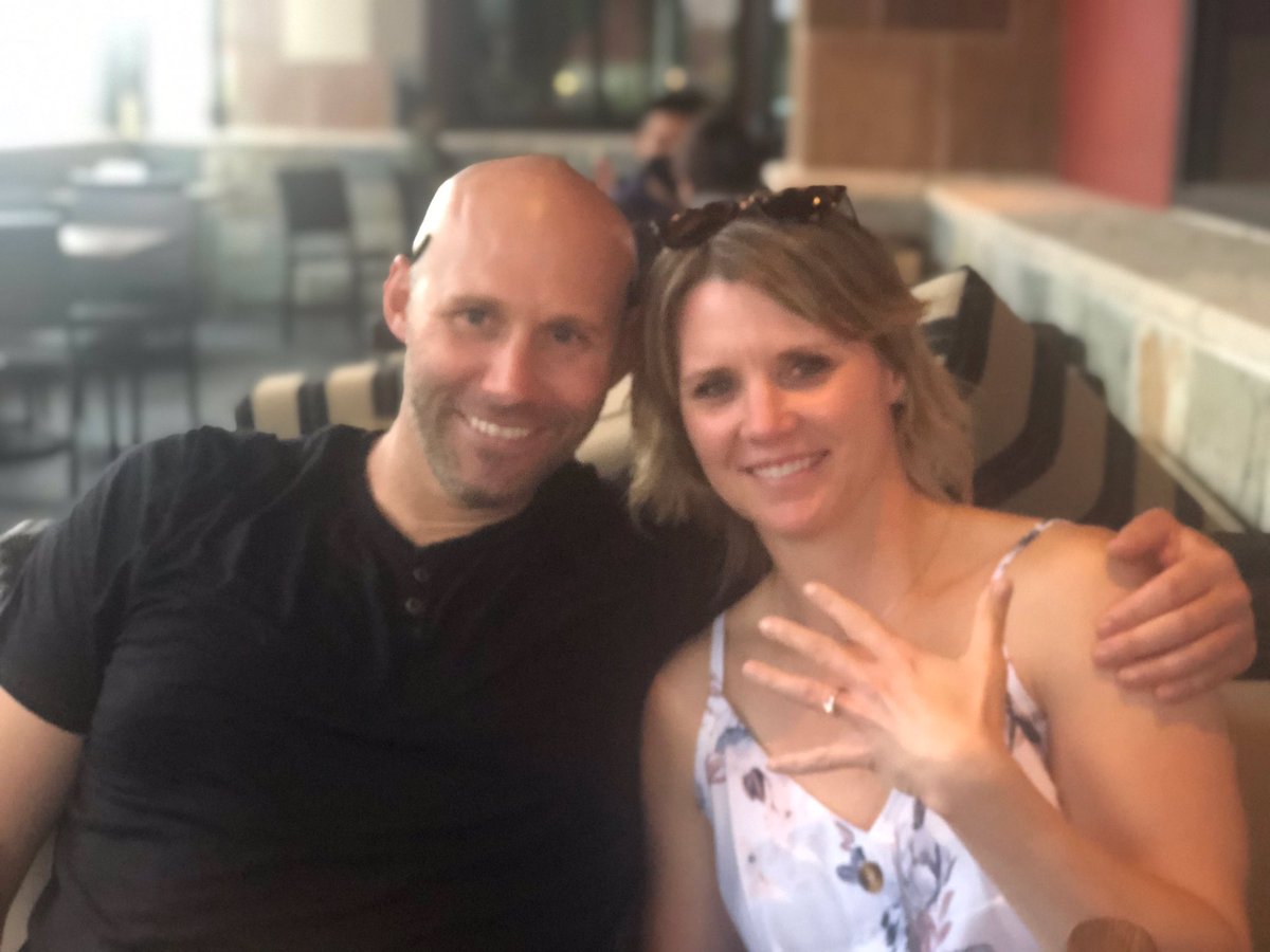 CoachBHiggy's tweet photo. 7-25-20 @CoachValKing said yes!!! So lucky to have her in my life forever! 🍾 https://t.co/lMo7J6ryth