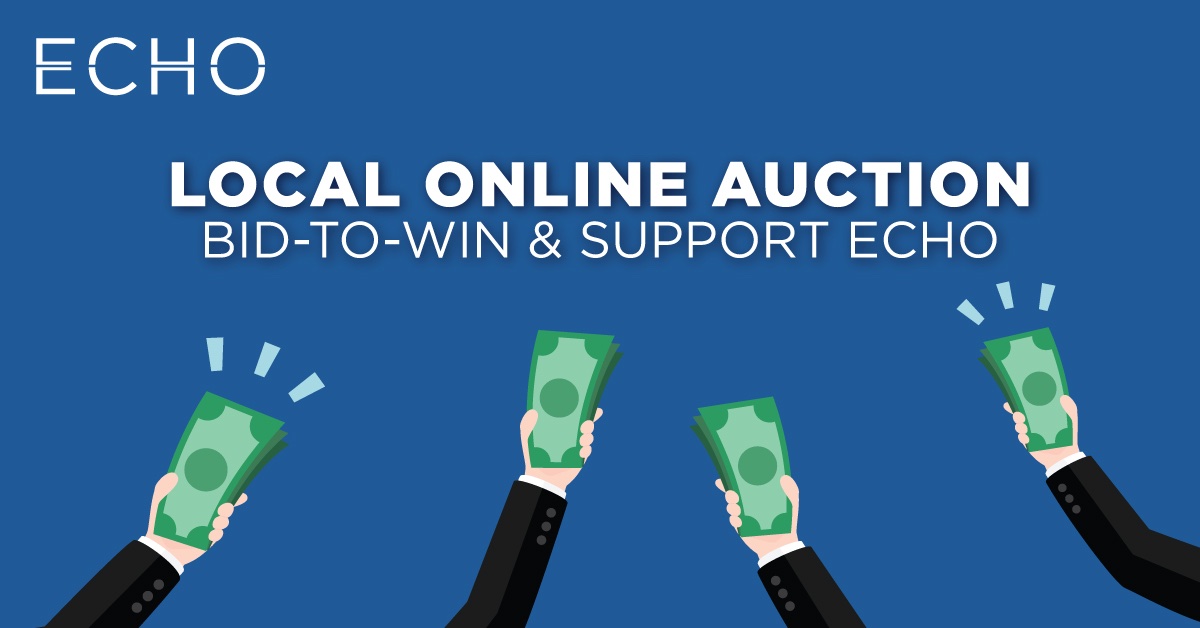 Bidding ends at noon tomorrow, so place your bids now at event.gives/echo on a variety of desirable items. All proceeds support ECHO’s fine work empowering individuals with disabilities in our community. Have fun bidding! #bidforgood