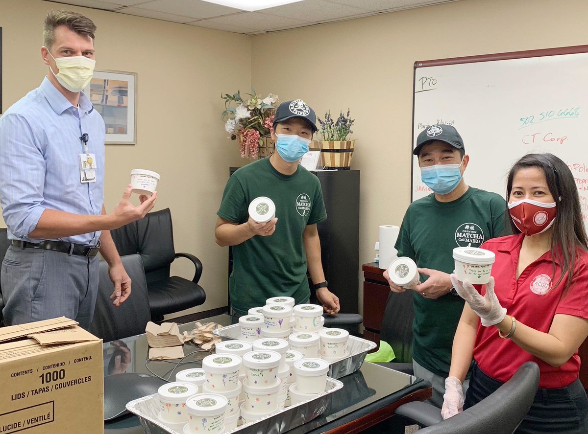 ACDCNV's tweet photo. Yesterday we worked with the Philippine Nurses Association of Nevada to distribute meals prepared by @redricelv to the hardworking healthcare workers at Kindred Hospital Las Vegas - Sahara. Gelato was also donated by Matcha Cafe Maiko! https://t.co/TQuUFgdpS7