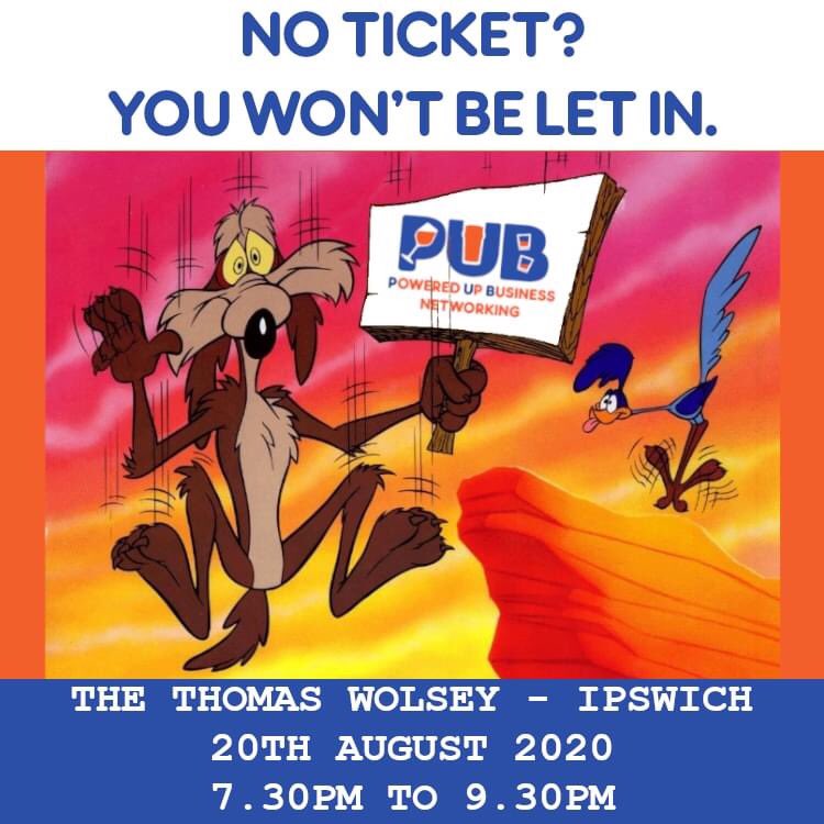 We are only selling 10 tickets to our next event. If you don't buy one in advance then we'll have to throw you out of the window on arrival.

Get tickets from our website: pubnetworking.co.uk/eventbrite-eve…