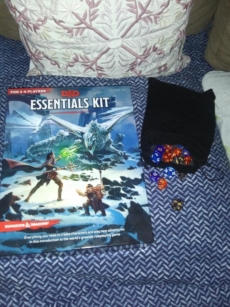 PhillyDaCouyon's tweet photo. My D&D stuff came innnn!!! Wooooo!!!
(Btw guys, a big storm is starting up here so I may not be very active for a little while..
But! I do have service again here! finally! Yesh!!)
.
.
.
#dungeonsanddragons
#DnD
#dndessentialskit
#dndkit
#dnddice https://t.co/ION87n50AF
