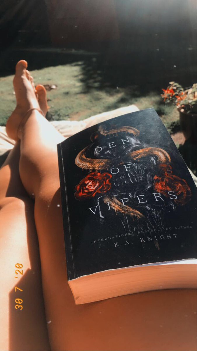 bookloverartic2's tweet photo. Currently Reading Den of Vipers by @K_AKnight ππ€
#reverseharem #reverseharemromance #reverseharemreader #mafiaromamce #booklover #currentlyreading #bookblogger #books #denofvipers #kaknight #bookstagram #BookWorm https://t.co/egxGQVcRaL