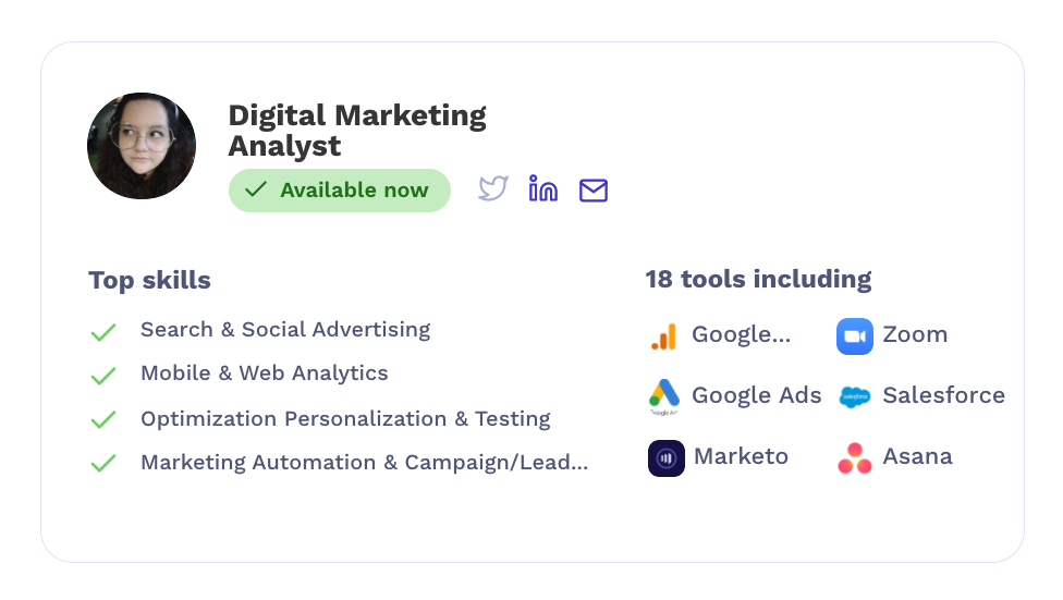 martechbase's tweet photo. 🆕 Just added: Jobseeker Profiles

From today you can make yourself available to companies looking for #martech talent on the site ✨

Employers can narrow down their search based on your skills and the tools you know! 🔍

Check it out 👇
https://t.co/yerqGrudMG https://t.co/rxpkRDYoEF
