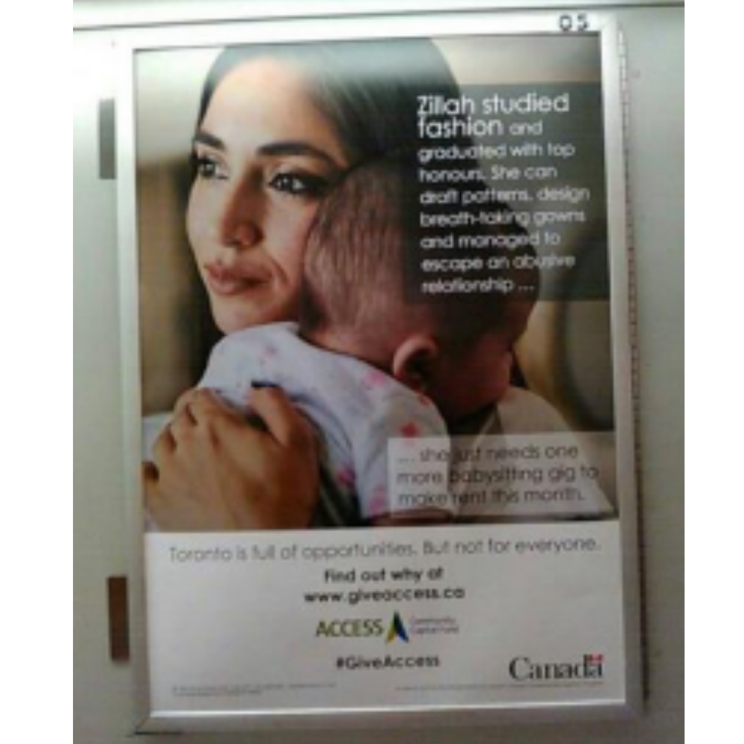 accessCCF's tweet photo. We know you may not be on TTC very often these days, but next time you're on the subway, keep an eye out for our new ad campaign! #GiveAccess https://t.co/VvgAiqatBf