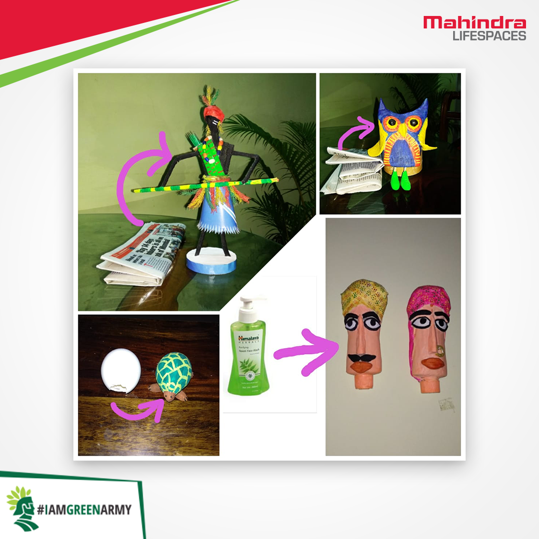 life_spaces's tweet photo. Our colleague Mithun Chakrabarty is making the most out of ‘waste’ by turning it into beautiful DIY decorative pieces for the home.
Have such crafty creations of your own? Share your ideas with us below!
#IAmGreenArmy #NatuResolution #ForNature #RiseForGood https://t.co/N8p0UEFr5r