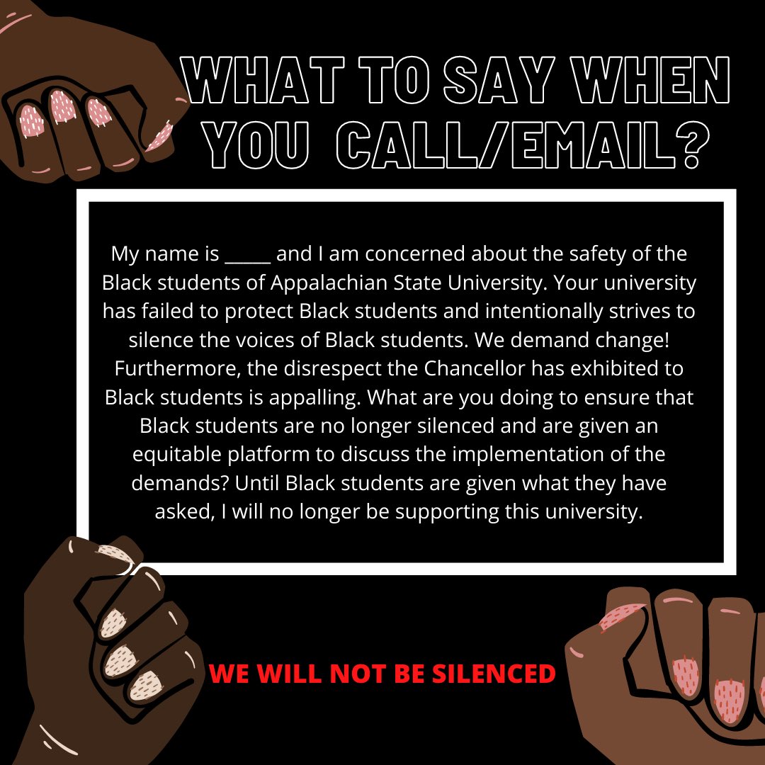 BlackAtAppState's tweet photo. How to support #BlackAtAppState! https://t.co/Q7FYuhLsvK