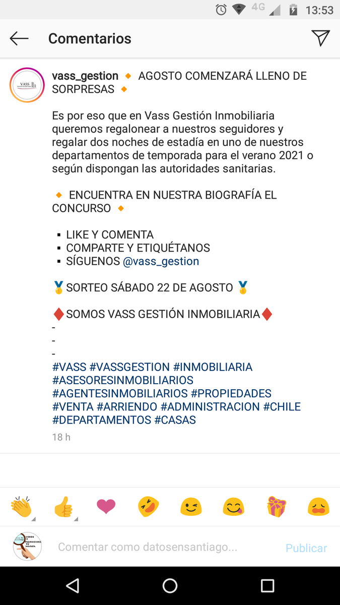 #PapitosCorazón <a href="/FuttiNomy/">#FuttiNomy 🇨🇱</a> <a href="/PCenCasa/">Soporte PC en Casa</a> 
Atención si quieres participar por dos noches en viña del mar, sigue a @vass_gestion en Instagram y sigue las instrucciones que aparece en la fotografía