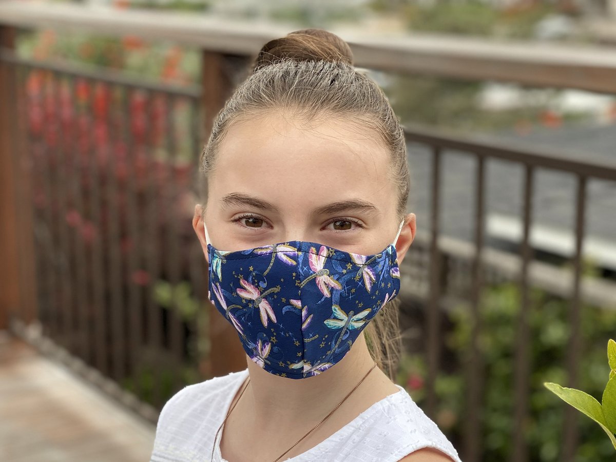 ⭐️⭐️⭐️⭐️⭐️ 
“Finding masks that properly fit kids is hard, but luckily for me, I found this terrific Etsy shop. The masks are attractive, comfortable, and well made. It’s so great to find options specifically in the 7-12 year old age range, which fit my tween perfectly.” —Linda