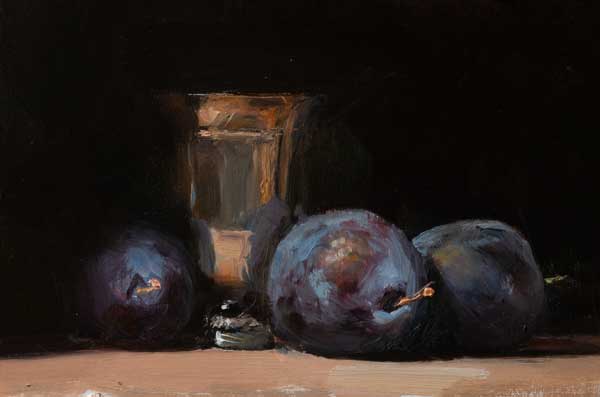 shiftinglight's tweet photo. Moving into plum season... Blue plums and silver goblet https://t.co/mL5RExVnzQ