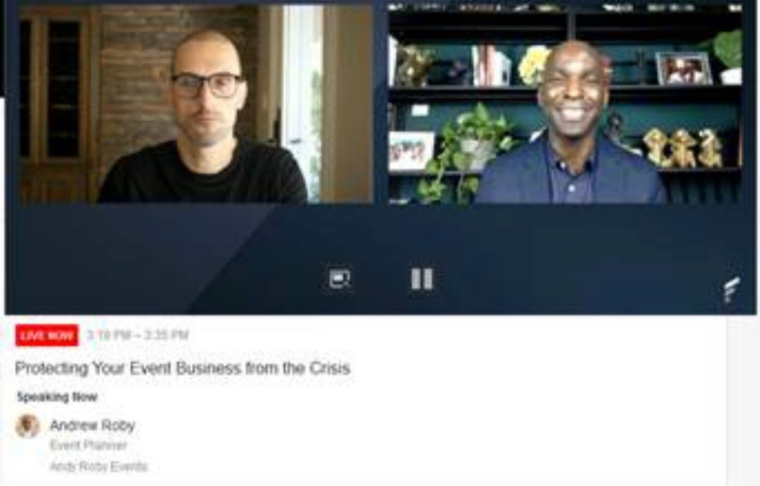 GSSGlobalSecure's tweet photo. @MrAndrewRoby your positive energy on "Protecting Your Event Business from the Crisis" #FOI20 was so filling. Thanks for #positivevibes and your blazer is on point!
#EventMB #events @tojulius #globalsecuritysolutions #FOI20 https://t.co/Itc4lDrAAs