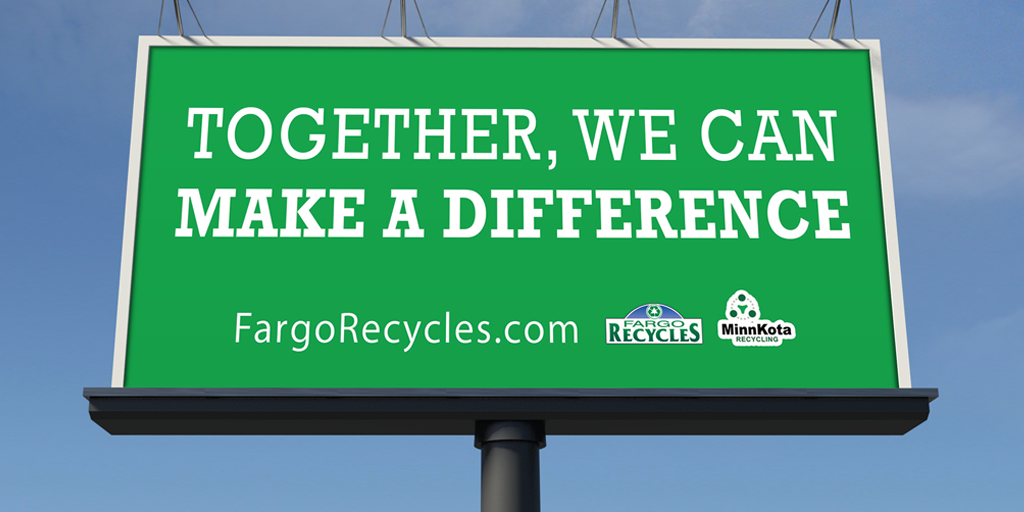 MinnKotaRecycle's tweet photo. Look for our new billboard in the FM area starting August 1.
Together, we can make a difference. ♻️ 🌎
@cityoffargo 

#fargorecycles #recycling #recycle #savetheplanet https://t.co/O9fzjyr0PF
