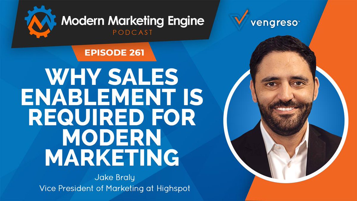 M_3jr's tweet photo. The data is in! #SalesEnablement makes a positive bottom-line difference. Join @BernieBorges, CMO of @GoVengreso and guest @JakeBraly of @HighSpot for this episode of @MMEnginePodcast. 🎧 Listen now! https://t.co/UBJm5ArnHR
#Management #Gong #RevenueSuccess @gong_io https://t.co/cLYMCynb5Z