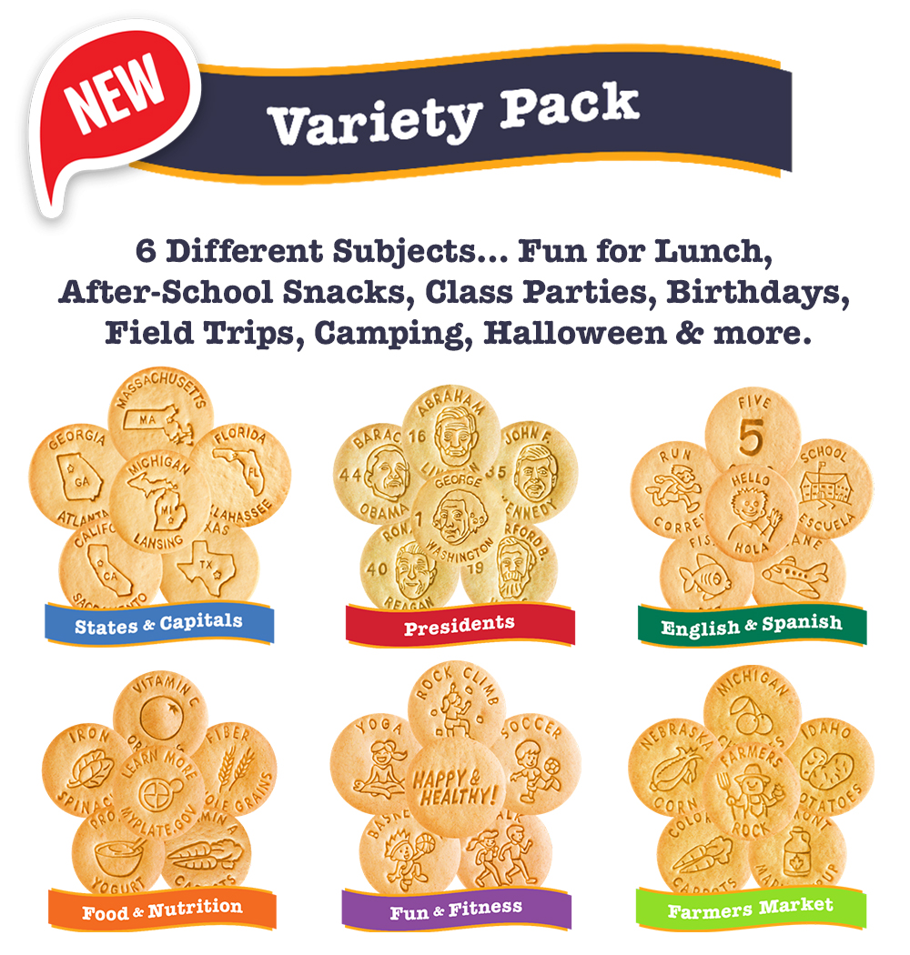 Edu_Snacks's tweet photo. Our Variety Pack is coming soon to Amazon! 📦Six different subjects, all perfect for the classroom, cafeteria and home.
#comingsoontoamazon #educationalsnacks #comingtoamazon #childnutrition
@SchoolLunch
#learning #learningwithfood #education #variety https://t.co/C6VPWX2IKO