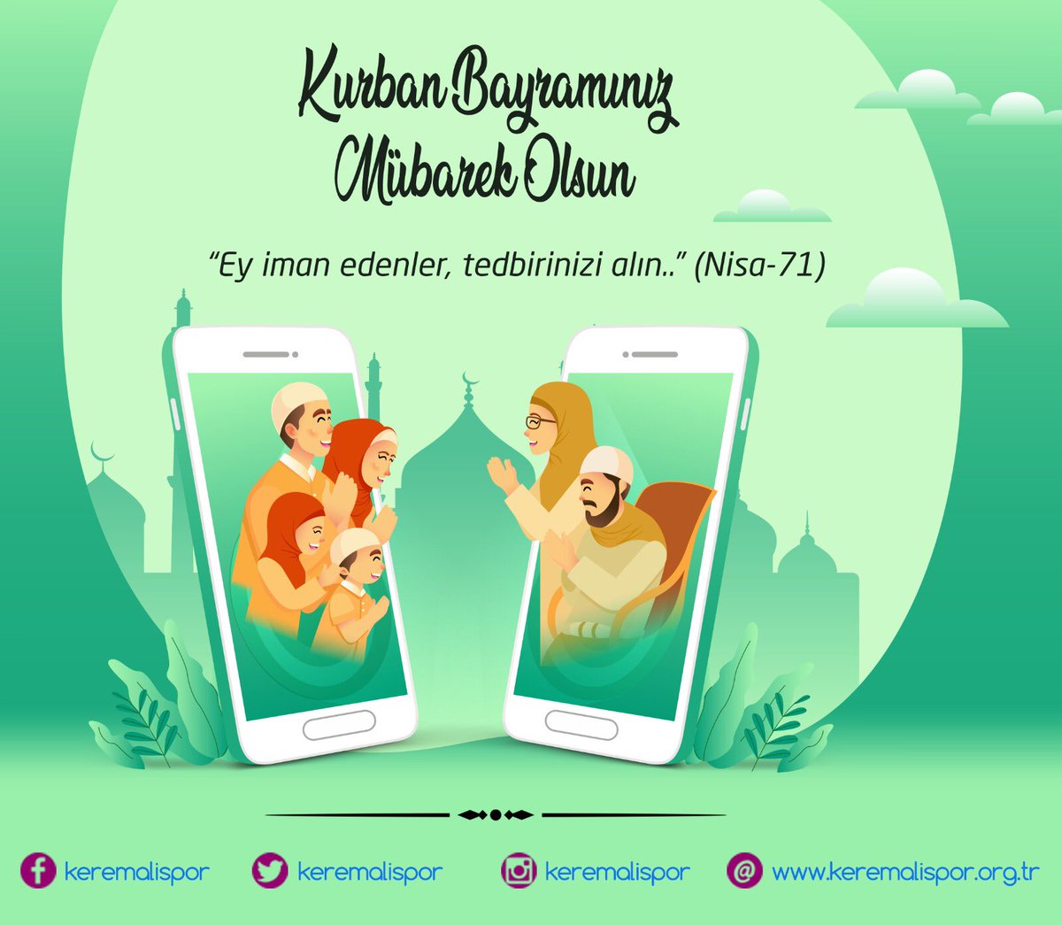 Kurban bayramınız mübarek olsun.