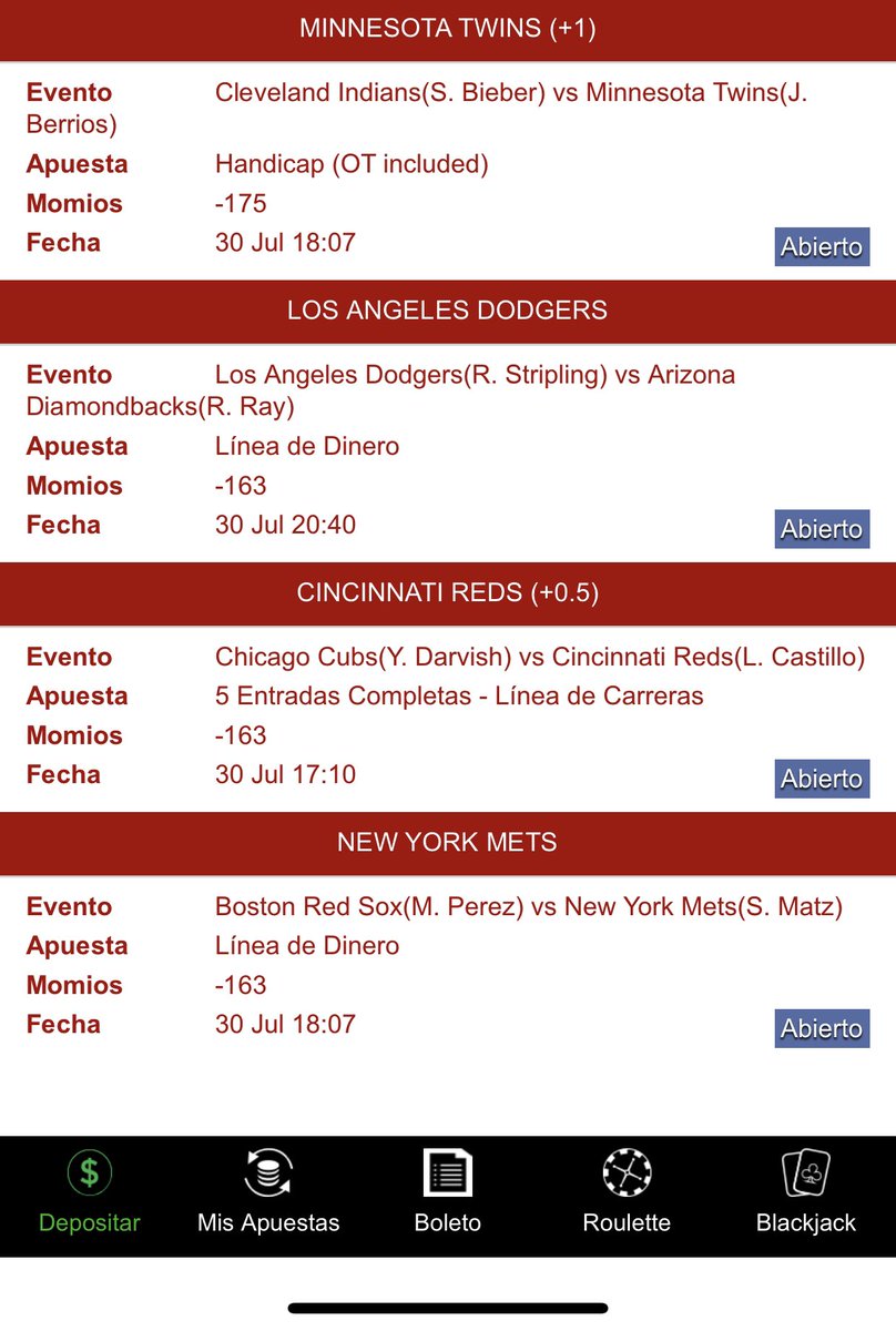 El día de hoy volveremos a confiar en los Mets para este Parlay de #MLB 🔥🔥⚾️🇺🇸🔥🔥
@FC_GoldenPicks 
#TeamParlay