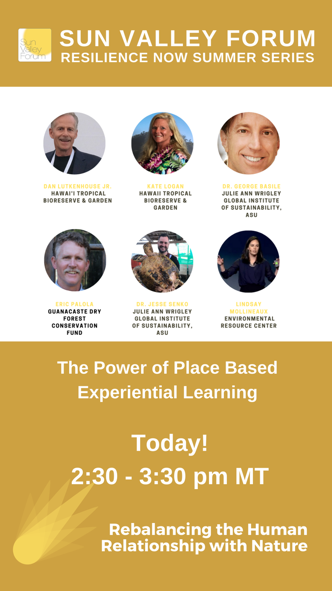 Sun Valley Institute (@sunvalleyinst) on Twitter photo The Power of Place Based Experiential Learning with @ASUgreen <a href="/HIBotanicGarden/">HawaiiTropicalGarden</a> <a href="/gdfcf_org/">Guanacaste Dry Forest Conservation Fund</a> @mymindSpark starts at 2:30! app.runtheworld.today/c/july30th The Power of Place Based Experiential Learning with @ASUgreen <a href="/HIBotanicGarden/">HawaiiTropicalGarden</a> <a href="/gdfcf_org/">Guanacaste Dry Forest Conservation Fund</a> @mymindSpark starts at 2:30! app.runtheworld.today/c/july30th