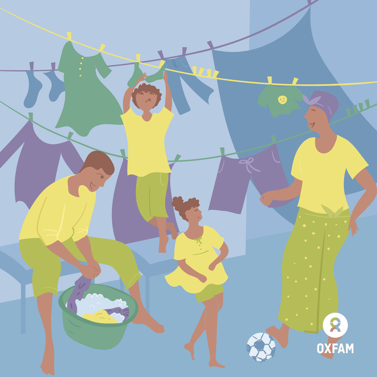 OxfaminUganda's tweet photo. An equal future for women and girls in Africa begins at home, where men and boys share the care work. If time is in their hands, #AfricanWomenCan change the future for the better. #AfricanWomensDay #FreeWomensHands https://t.co/lGKXHjIkkq