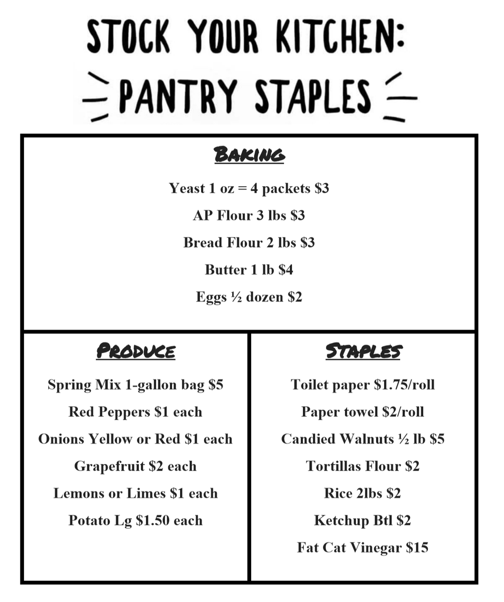 FatCatChicago's tweet photo. The Fat Cat Pantry is still available and stocked up with many pantry staples, flour, yeast, fresh produce, eggs, and butter available alongside your favorite burgers and beers to go. Available for delivery or curbside pickup! Order online: https://t.co/y3VrimdjKJ #servingchicago https://t.co/NlBbOyPgYw