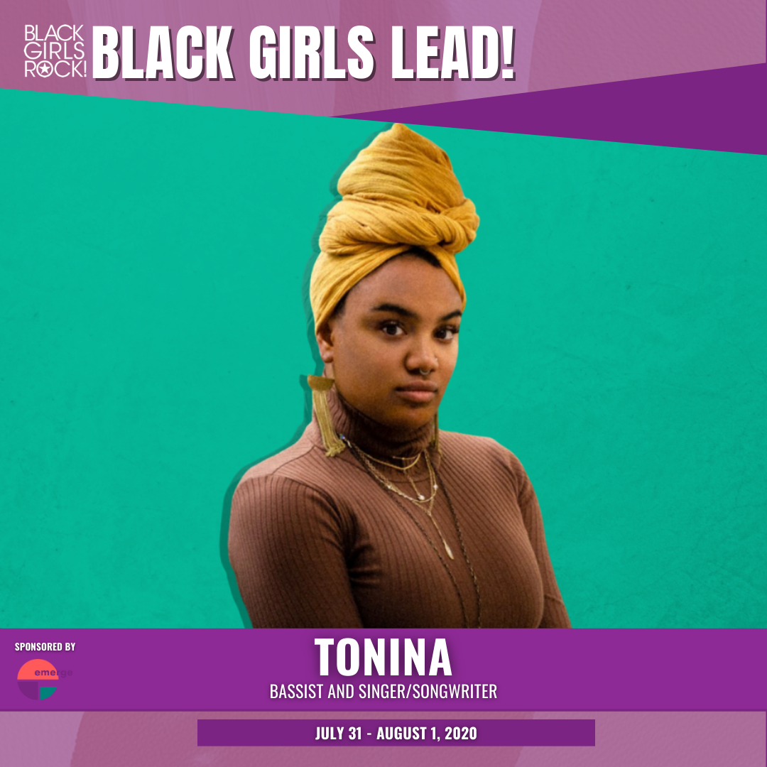 emergebeautiful's tweet photo. BLACK GIRLS LEAD! 2020 ✨Speaker Spotlight: @iamtonina✨
Tonina is a bassist & singer-songwriter from St. Louis, MO currently signed to Empire Records. Her music reflects her upbringing infusing Jazz, Latin, and Folk traditions! #BGL2020 https://t.co/fD8BO0wZjB