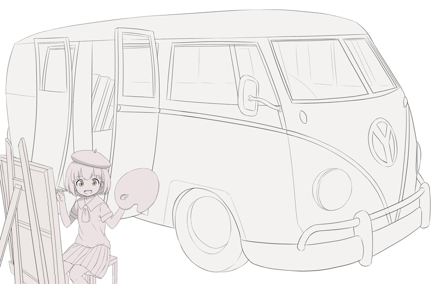 手にスローモーションの魔法がかかってますが色々描いてます?
まだまだ色々描き込む予定です? 