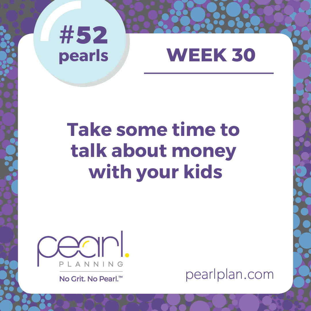 MelissaJoyCFP's tweet photo. #52Pearls Week 30: Our family is the fundamental source of money sense for kids. Have you been doing your job explaining the hows and whys of money? The topics are endless & it's the perfect time to start sharing. #52FinancialPearls #kidsandmoney #NoGritNoPearl https://t.co/1dGaZnaLDM