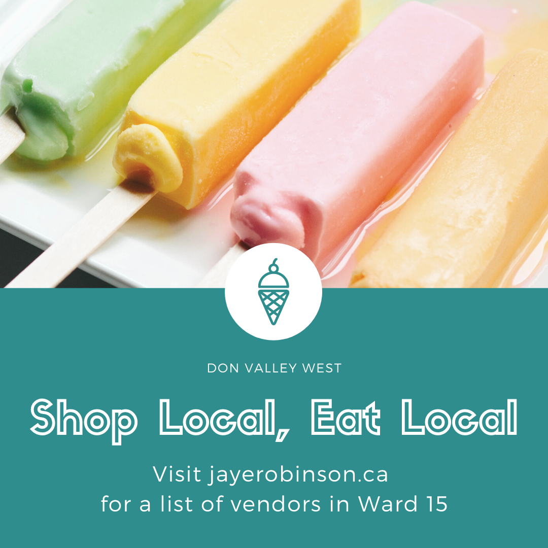 JayeRobinson's tweet photo. Looking to pick up some ice cream before the long weekend? Consider supporting a local vendor in Don Valley West. You can find a list of #Ward15 businesses on my website, here: https://t.co/zOXSz9U0j0 #ShopLocalEatLocal #ShopLocalTO #SaveLocalTO https://t.co/zI6thTPXwD