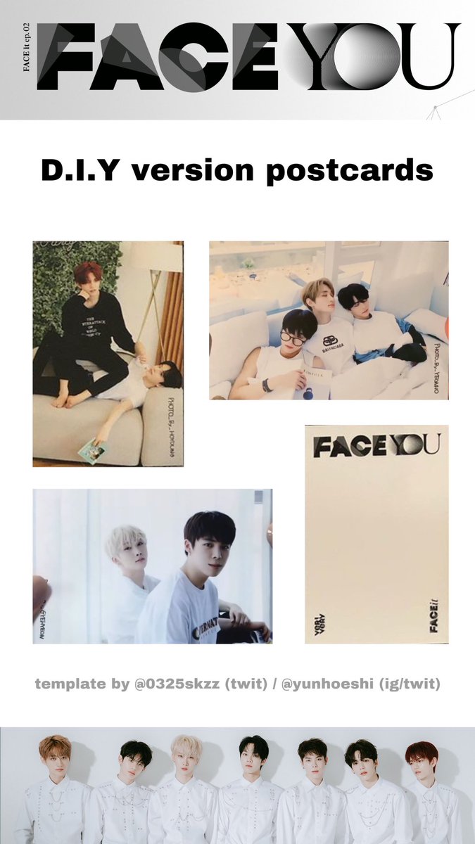 MyMusicTaste mmt Verivery face you pc photocard template! I hadn’t seen anyone make templates for these yet so feel free to use!!